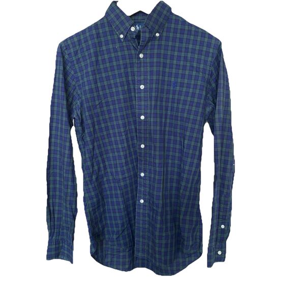 Ralph Lauren Classic Fit Men's M Multicolor Plaid Long Sleeve Button Down Shirt - Picture 2 of 4